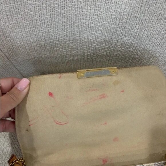 Authentic discontinued Louis Vuitton favorite MM damier azur crossbody 2 strap - Picture 10 of 13